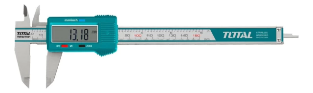 Calibre Digital 150mm Acero Inoxidable Industrial + Estuche TMT321506