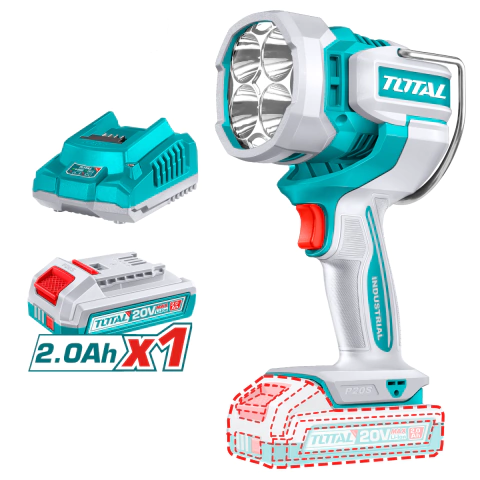 Linterna LED Inalámbrica 20V 2000 Lúmenes TOTAL
