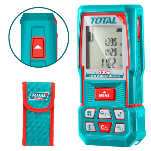 Medidor Laser de Distancia 100m INDUSTRIAL TOTAL TMT51036
