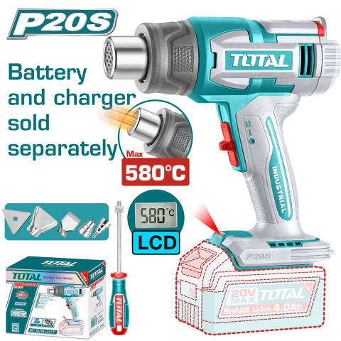 PISTOLA DE CALOR CON PANTALLA 20V | TBLI2058
