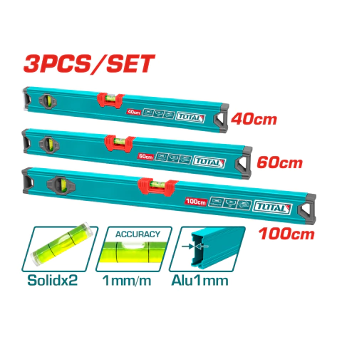 Set de 3 Niveles de Burbuja THT10403