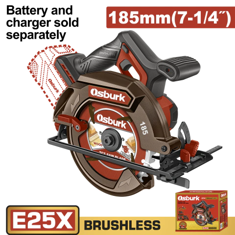 Sierra Circular 25V BL 185mm OSBURK KLCS251851